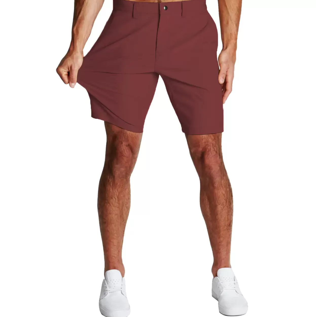 State and Liberty Athletic Fit Shorts - Maroon Best