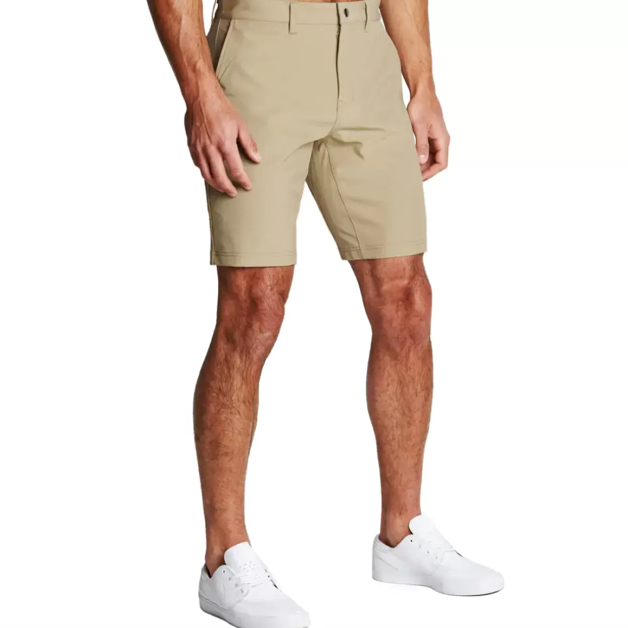 State and Liberty Athletic Fit Shorts - Mid Khaki Clearance