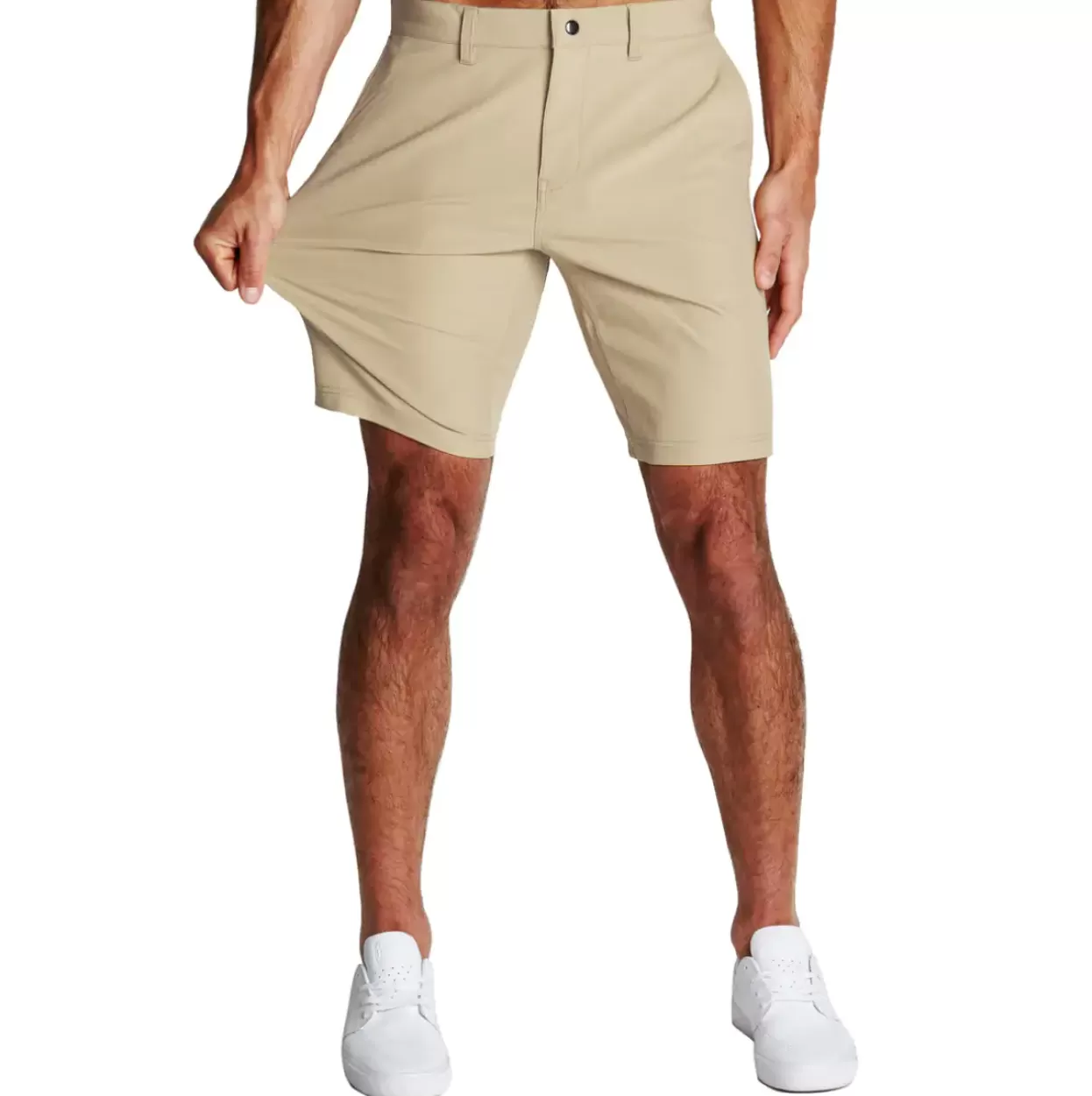 State and Liberty Athletic Fit Shorts - Mid Khaki Clearance