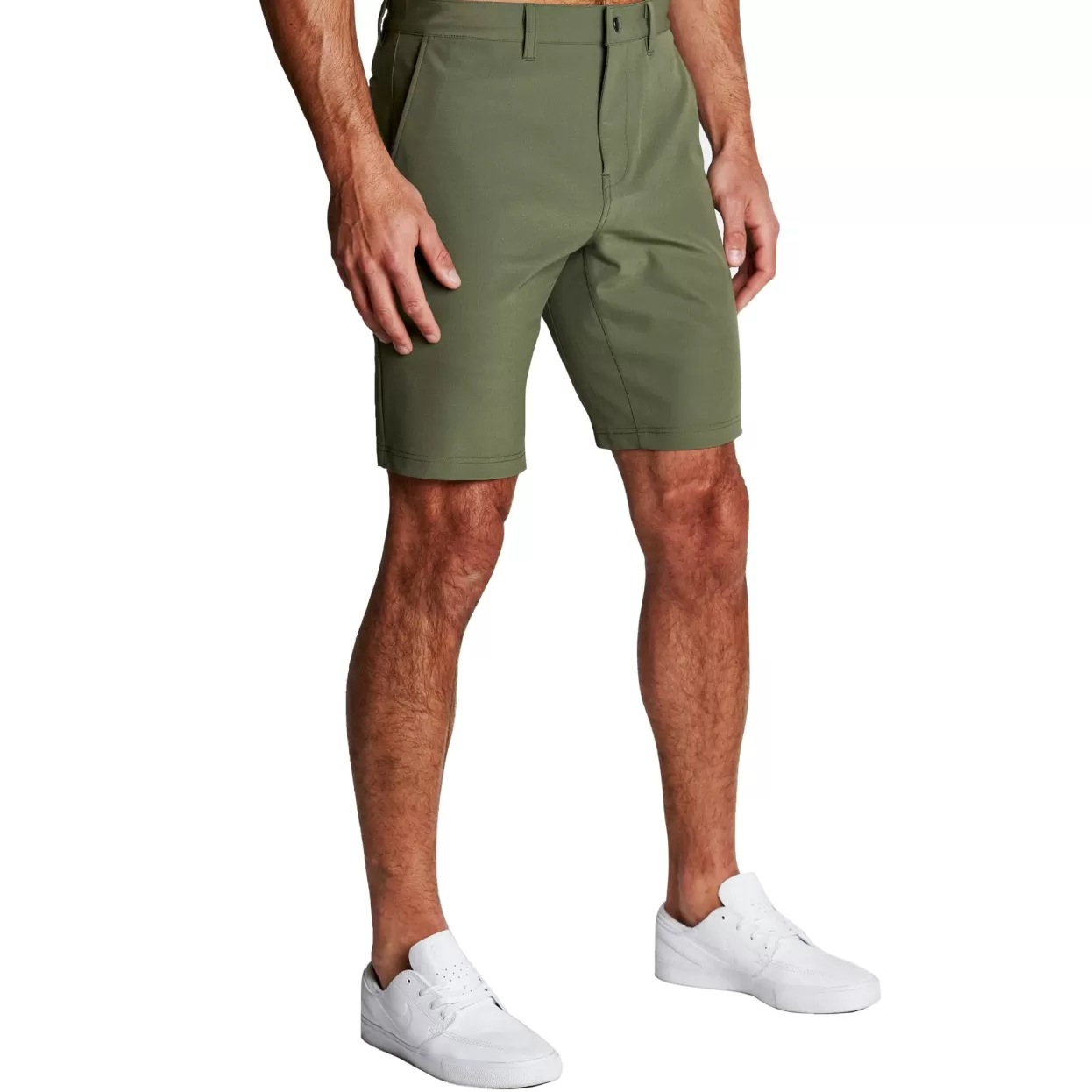 State and Liberty Athletic Fit Shorts - Olive Cheap