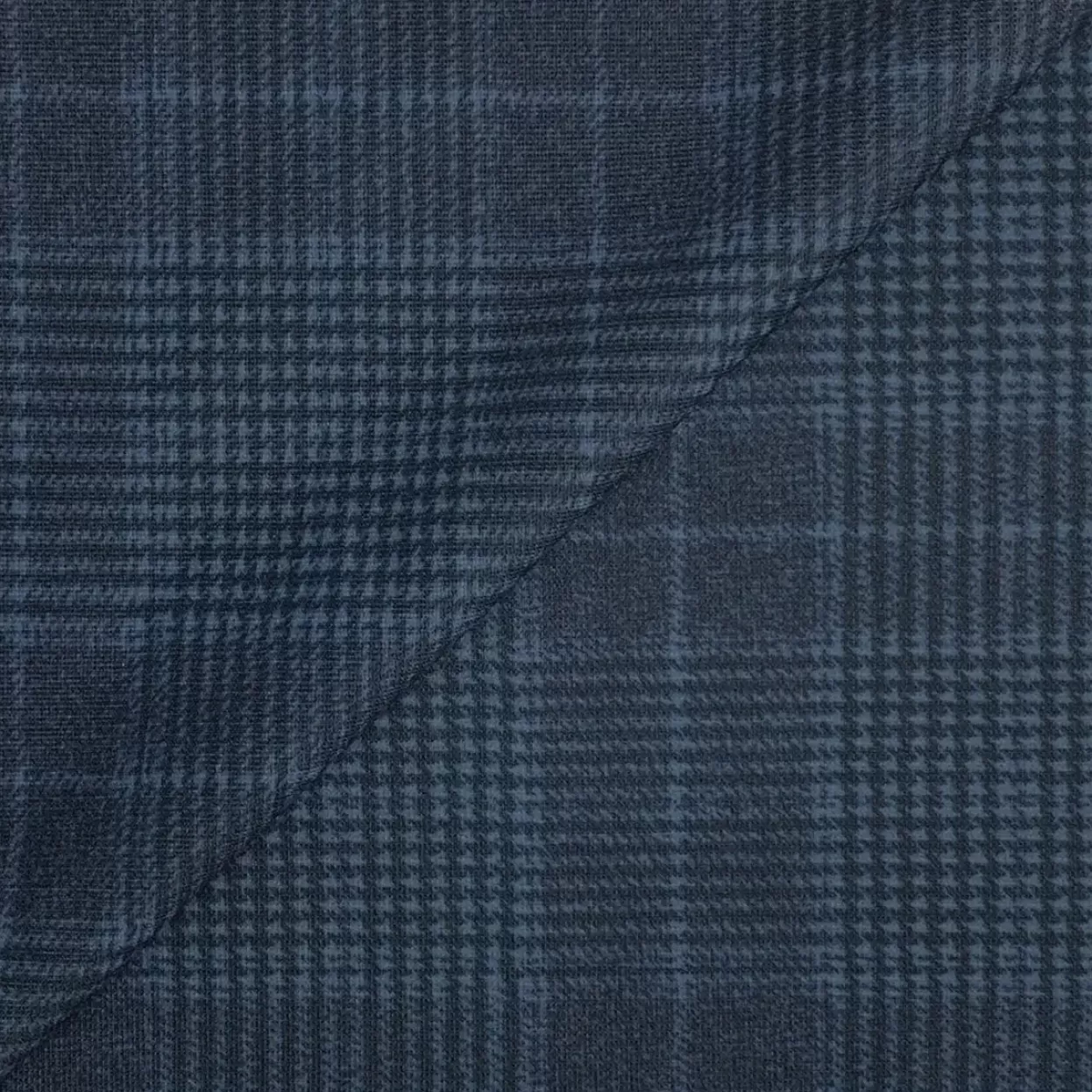 State and Liberty Athletic Fit Stretch Blazer - Navy And Light Electric Blue Plaid Flash Sale