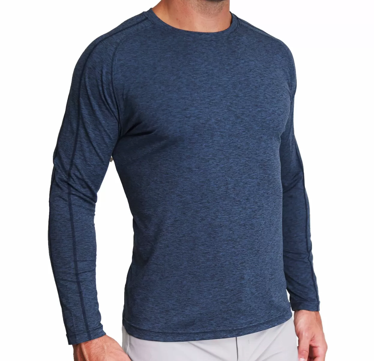 State and Liberty Long Sleeve Heavy Tech Crewneck - Deep Navy Cheap