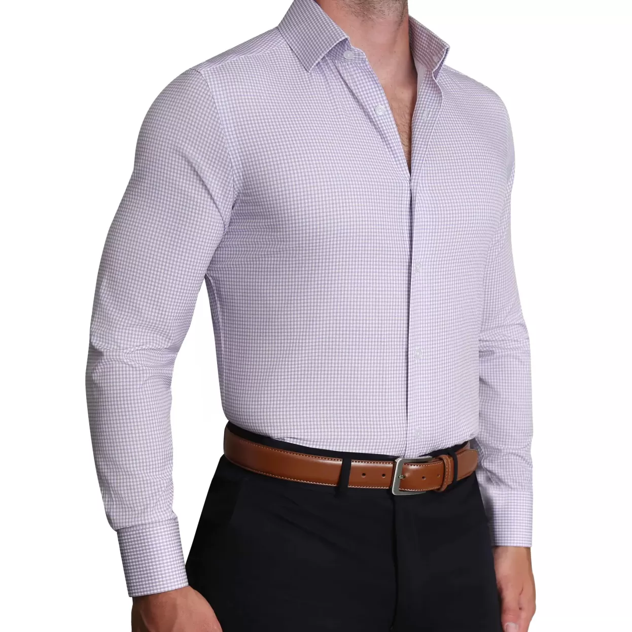 State and Liberty "The Arlo" Lavender Double Check Outlet