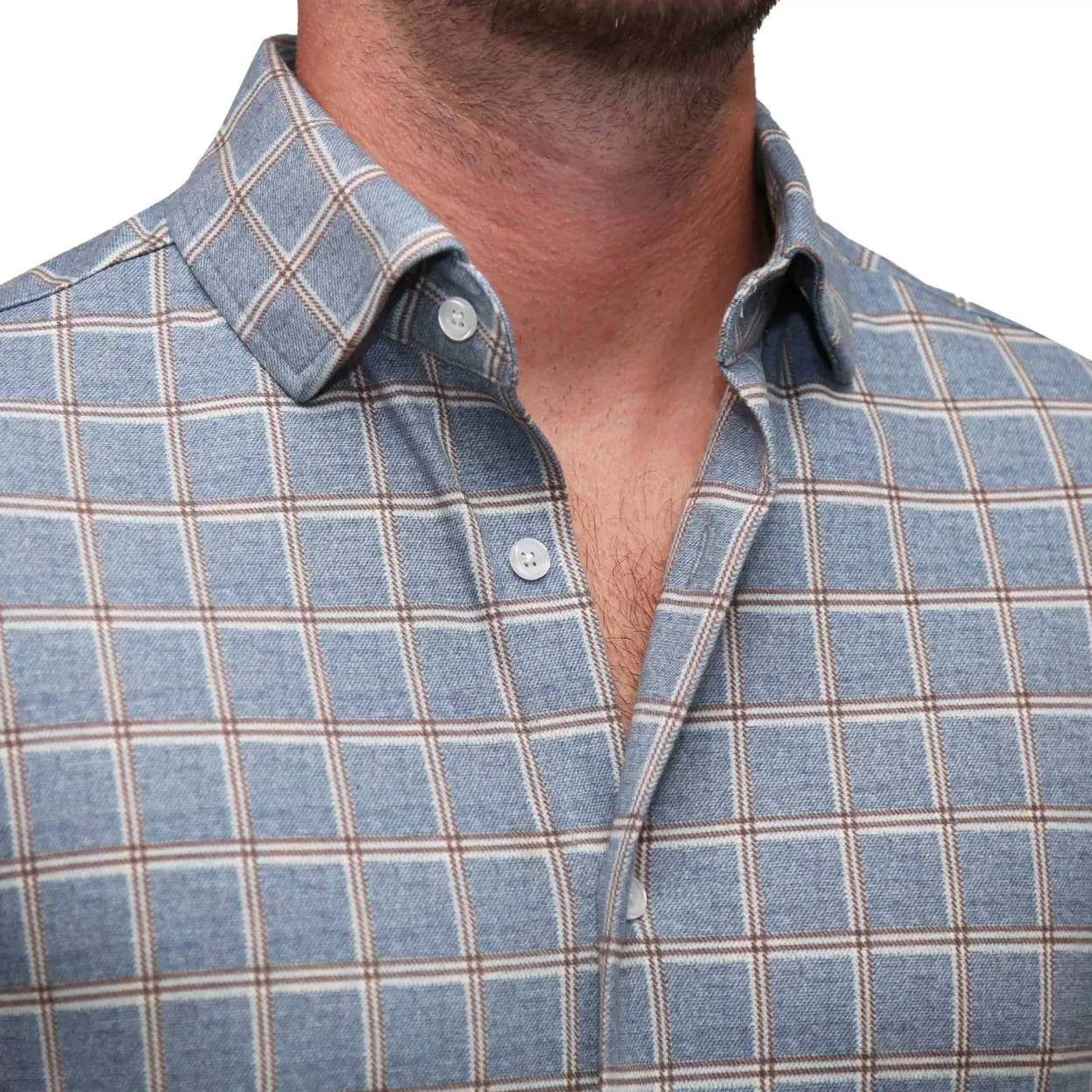 State and Liberty "The Ford" Blue & Red Windowpane Casual Button Down Store