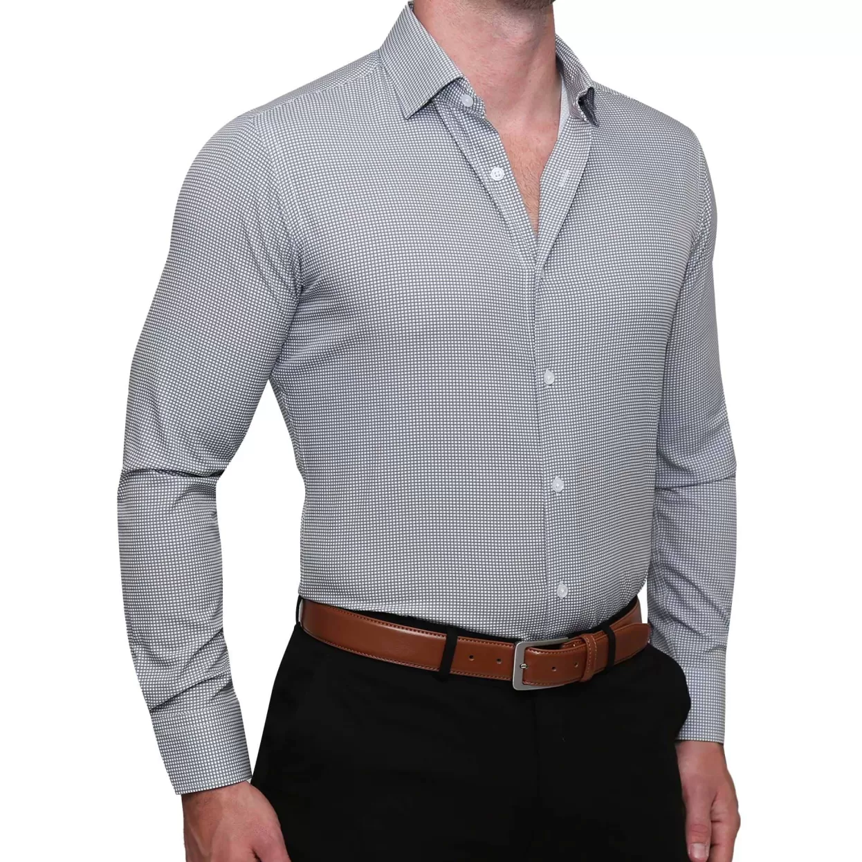 State and Liberty "The Harris" Grey Roped Windowpane New