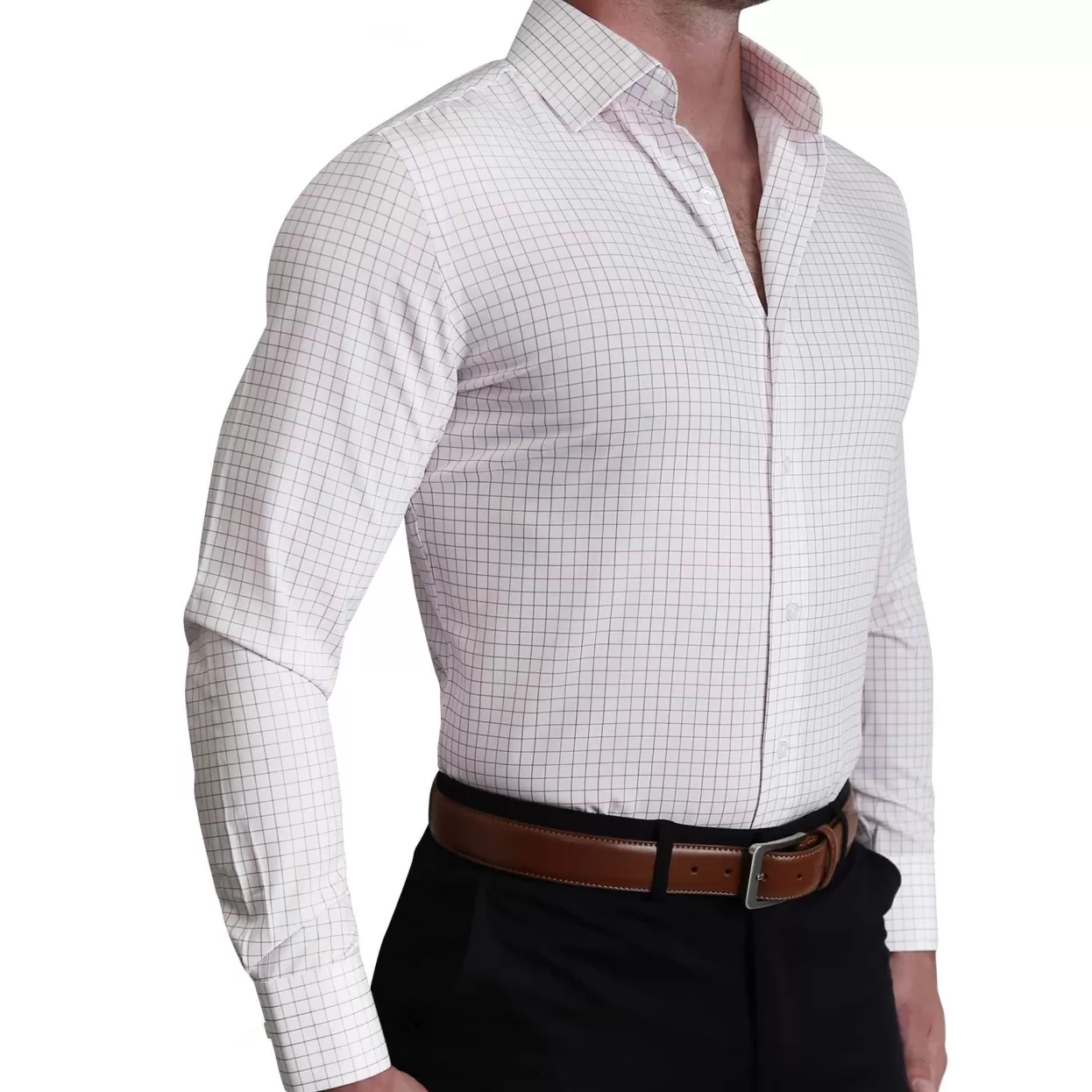 State and Liberty "The Julius" Maroon Windowpane Store