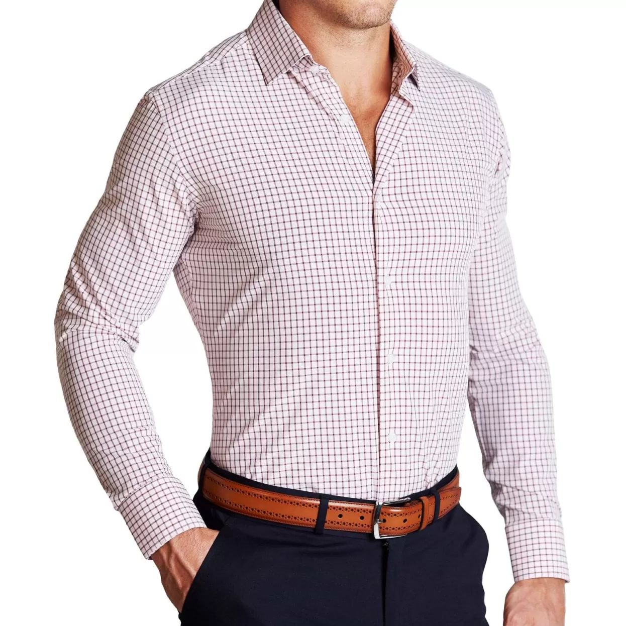 State and Liberty "The Maurice" Maroon Windowpane Cheap