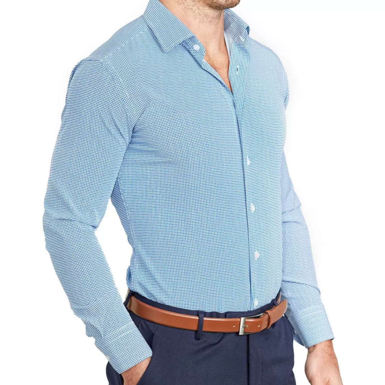 State and Liberty "The Meram" Blue Windowpane Fashion