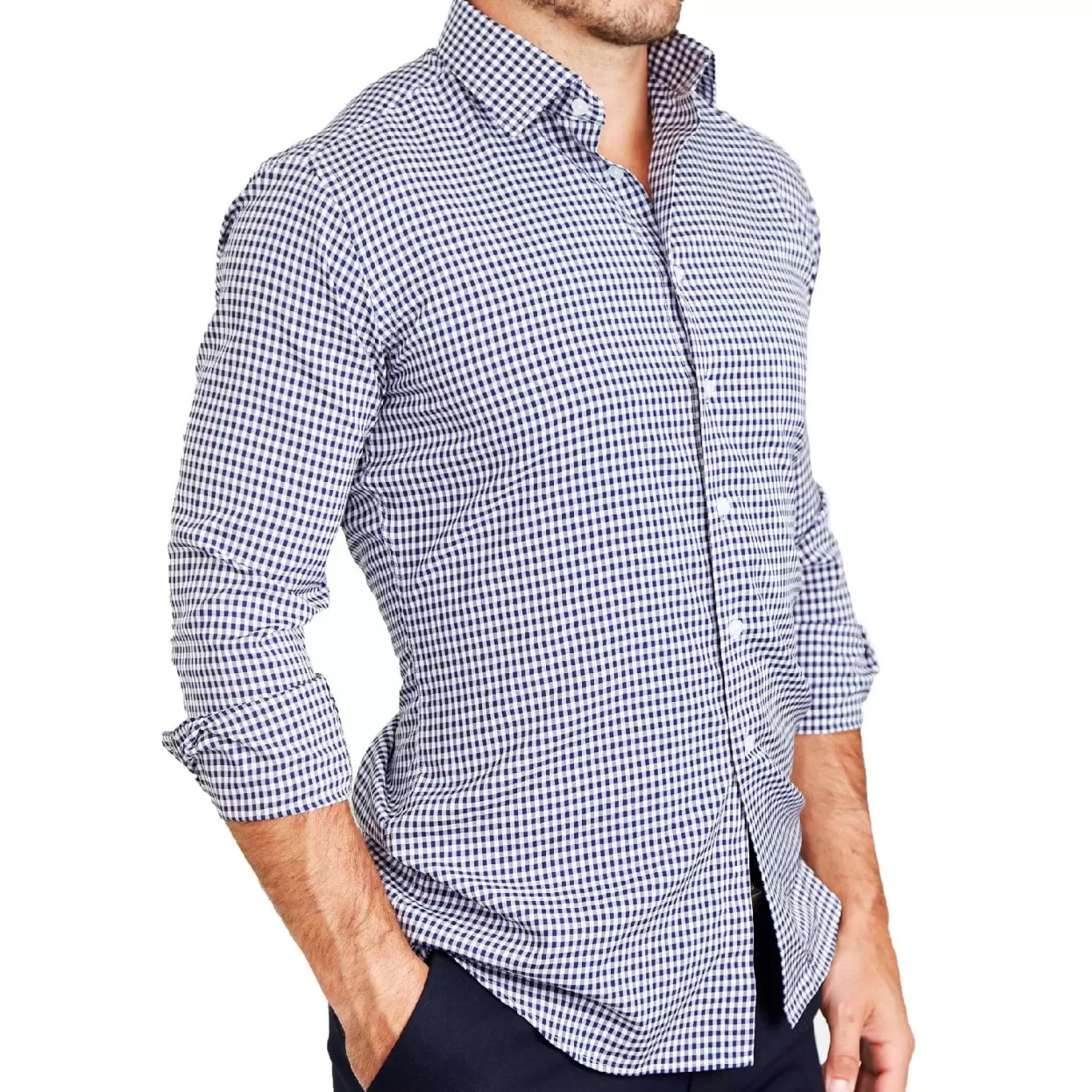State and Liberty "The Rooney" Navy Gingham New