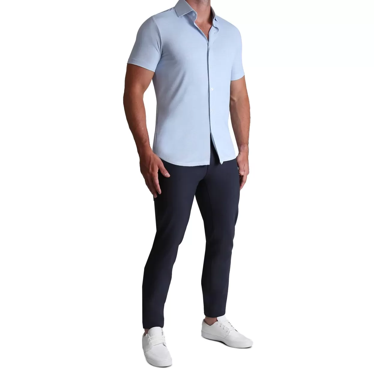 State and Liberty "The Rowan" Light Blue Printed Linen Hot