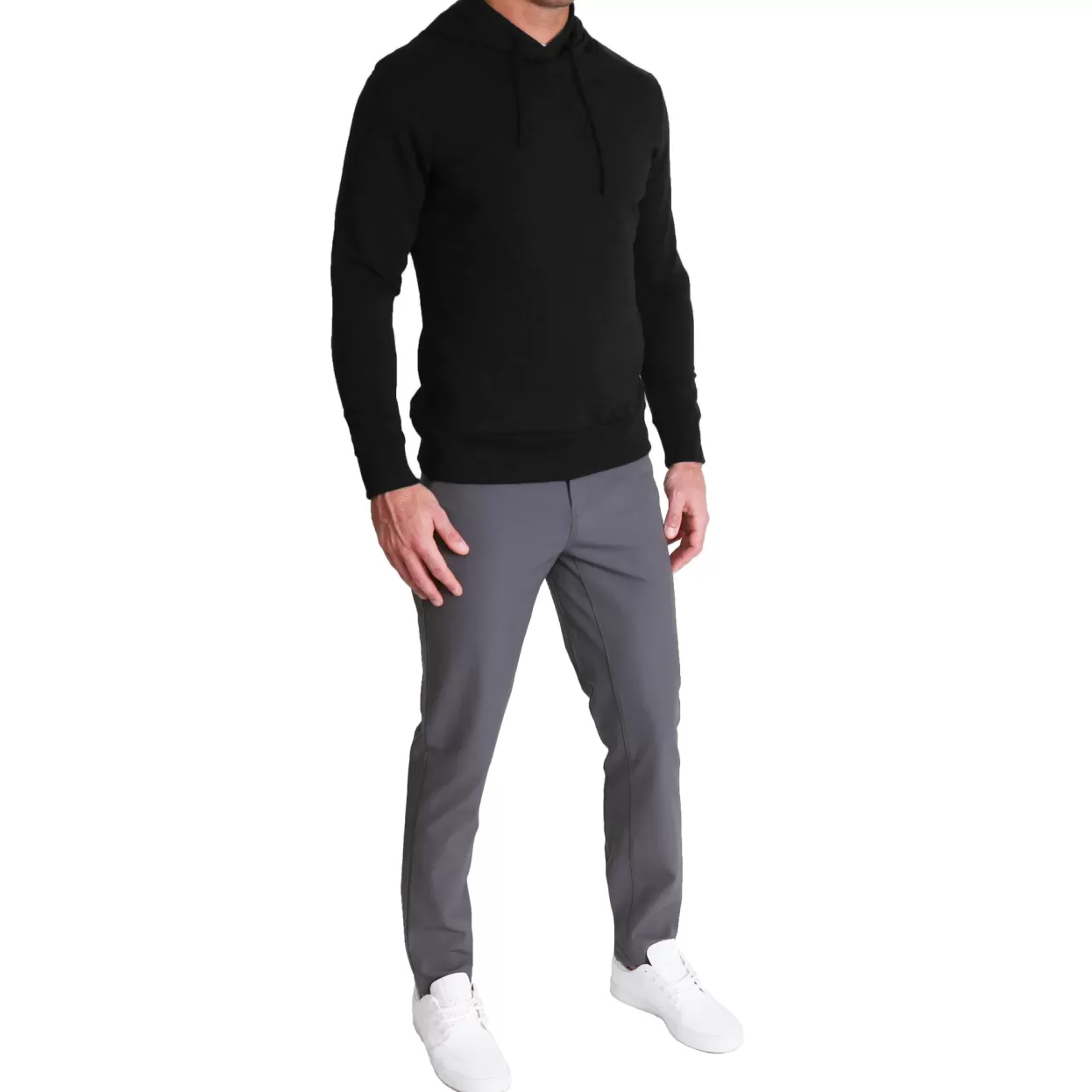 State and Liberty Solid Black Hoodie Outlet