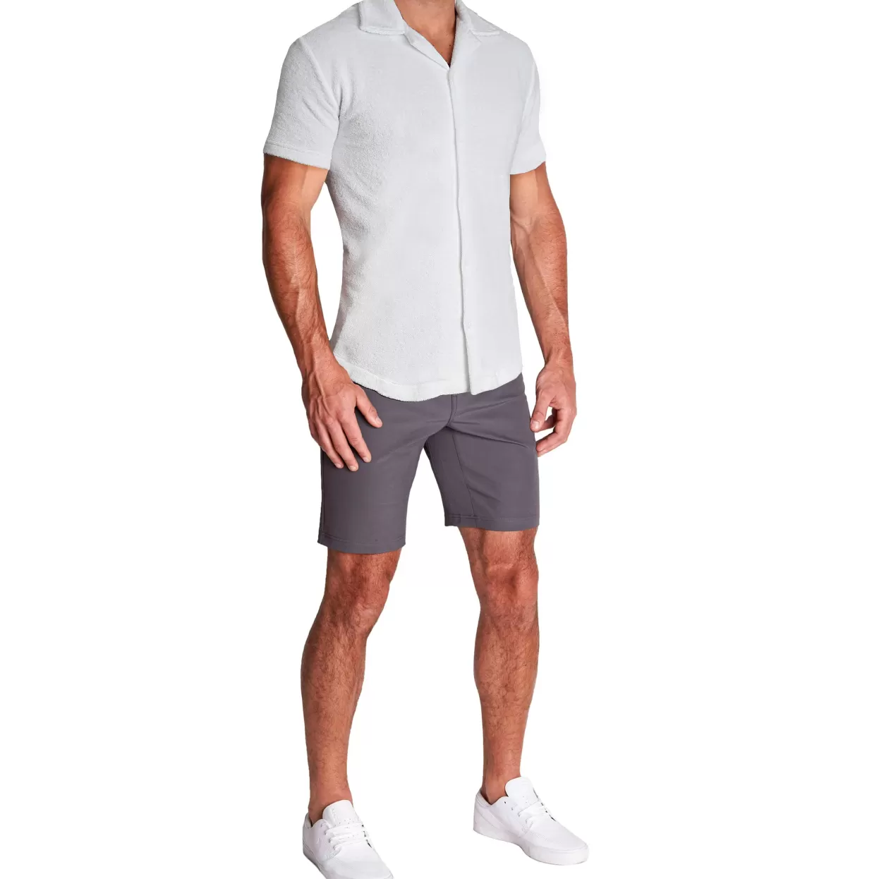 State and Liberty Terry Cloth Bungalow Shirt - White Flash Sale