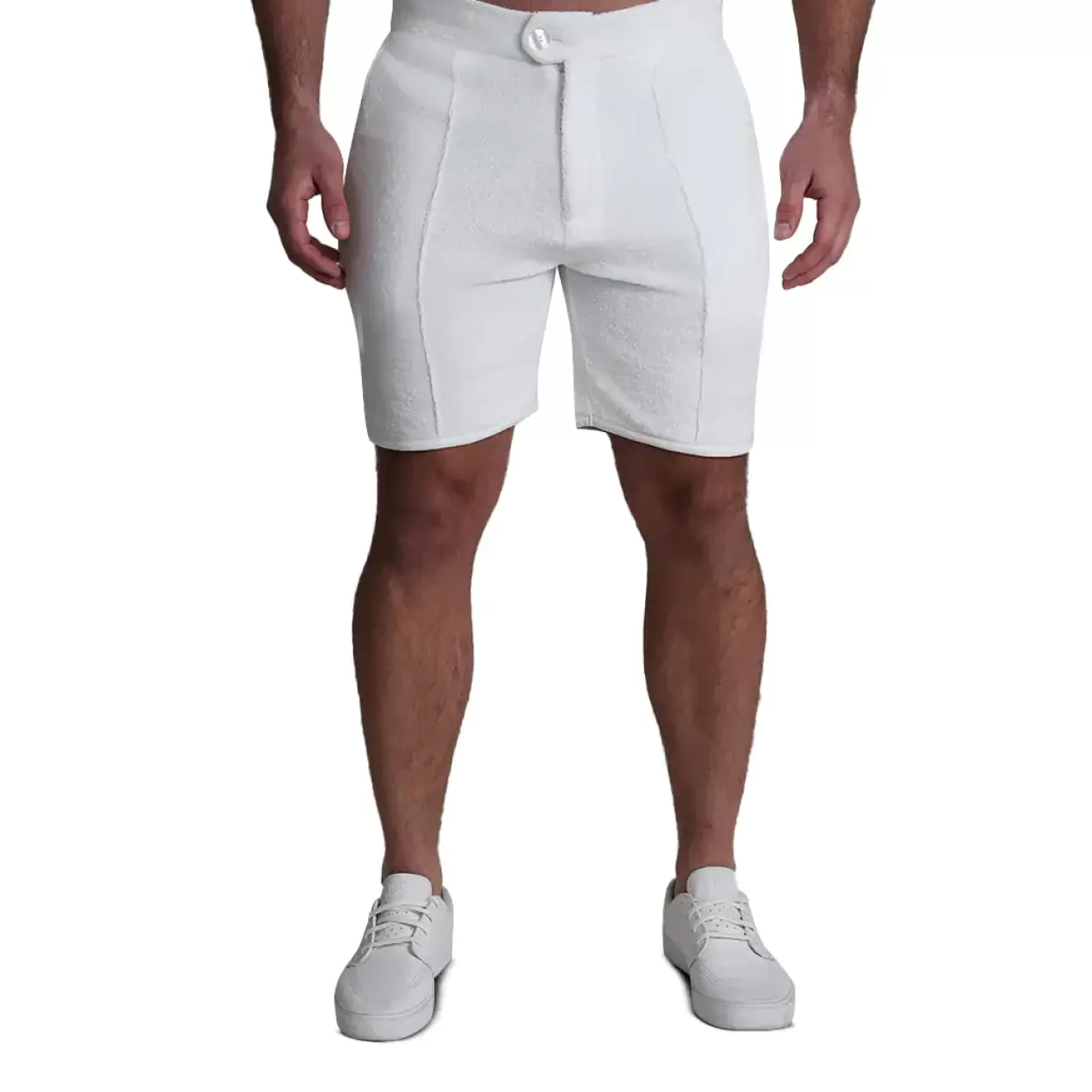 State and Liberty Terry Cloth Bungalow Shorts - White Discount